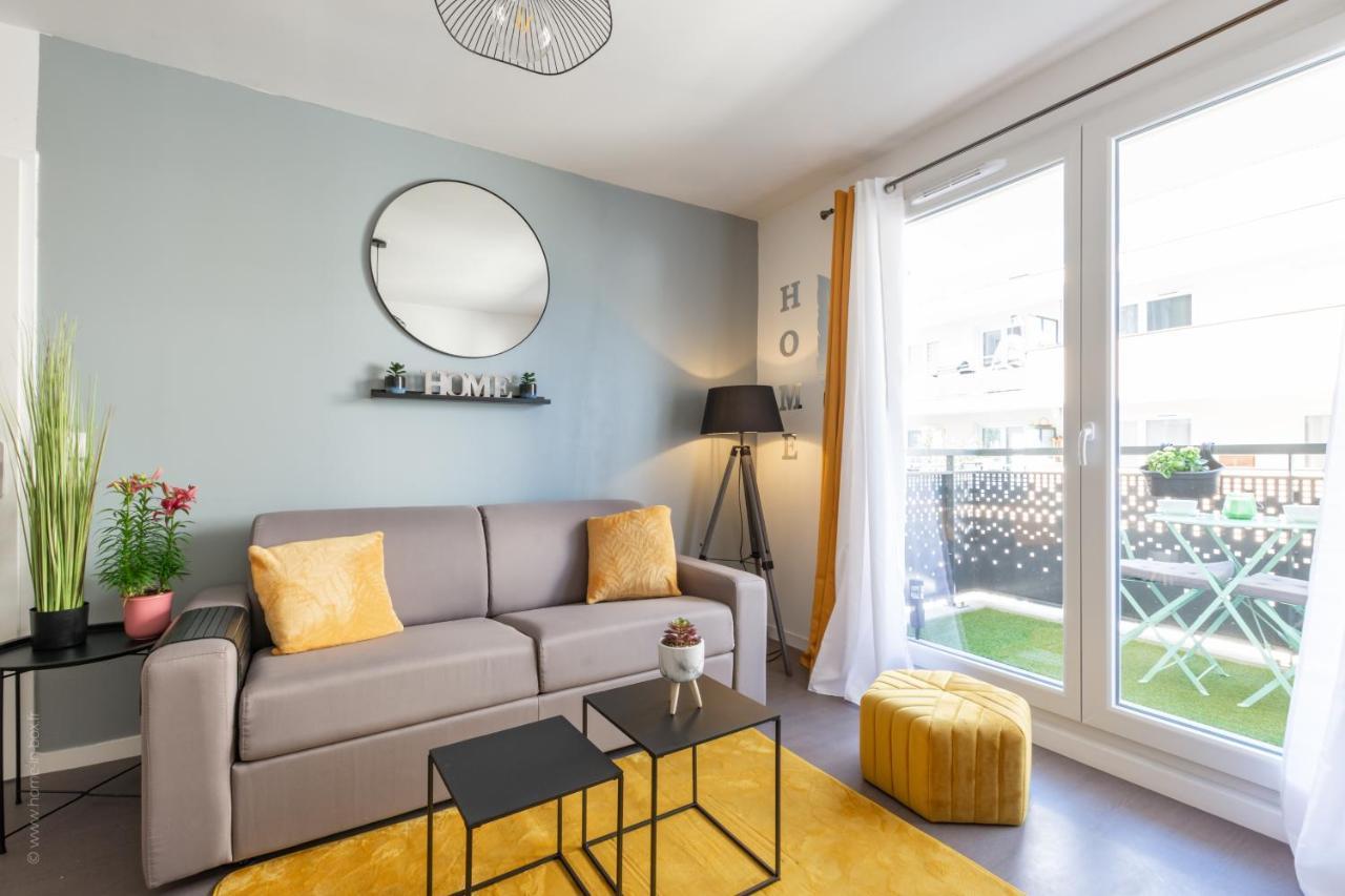 The Sunshine- Appart Cosy Proche Paris-Disney Avec Parking Prive Dans Residence Meaux Exterior foto